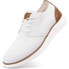 image:imageVILOCY Mens Fashion Dress Sneakers Casual Walking Shoes Business Oxfords Comfortable Breathable Lightweight TennisWhite