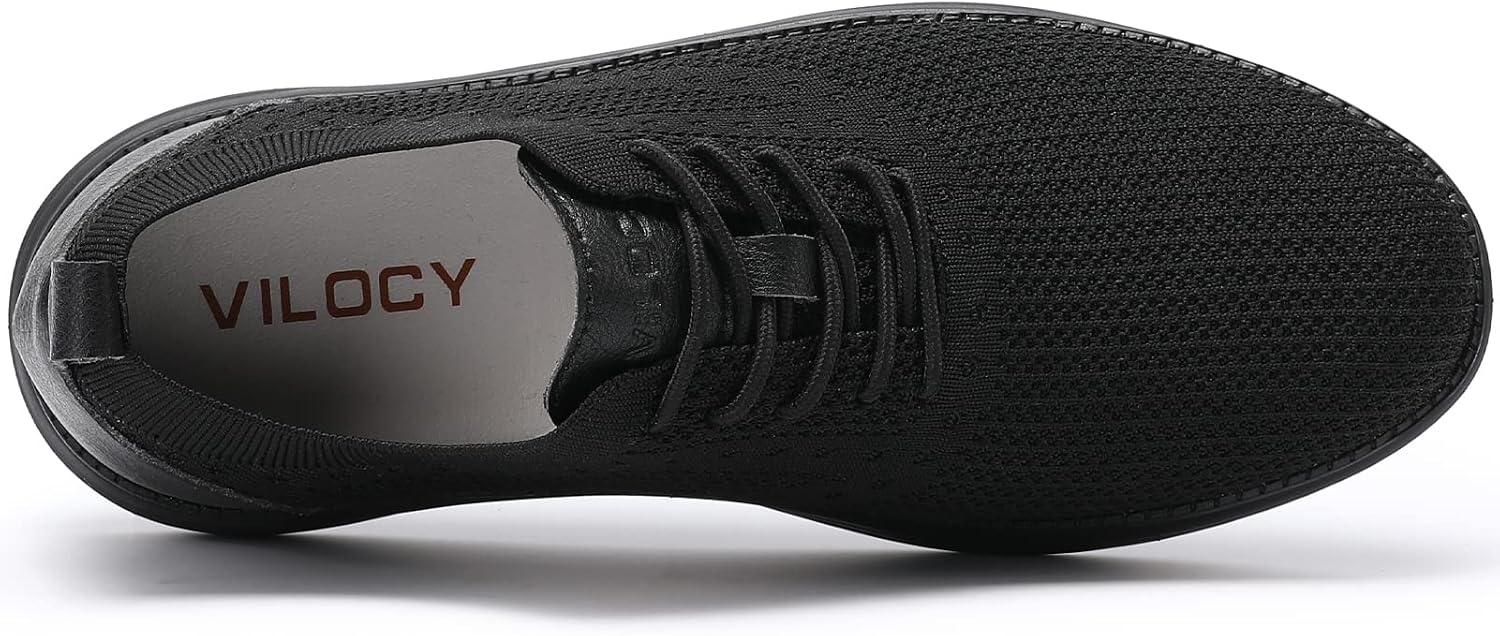 image:imageVILOCY Mens Casual Dress Sneakers Tennis Walking ShoesAll Black