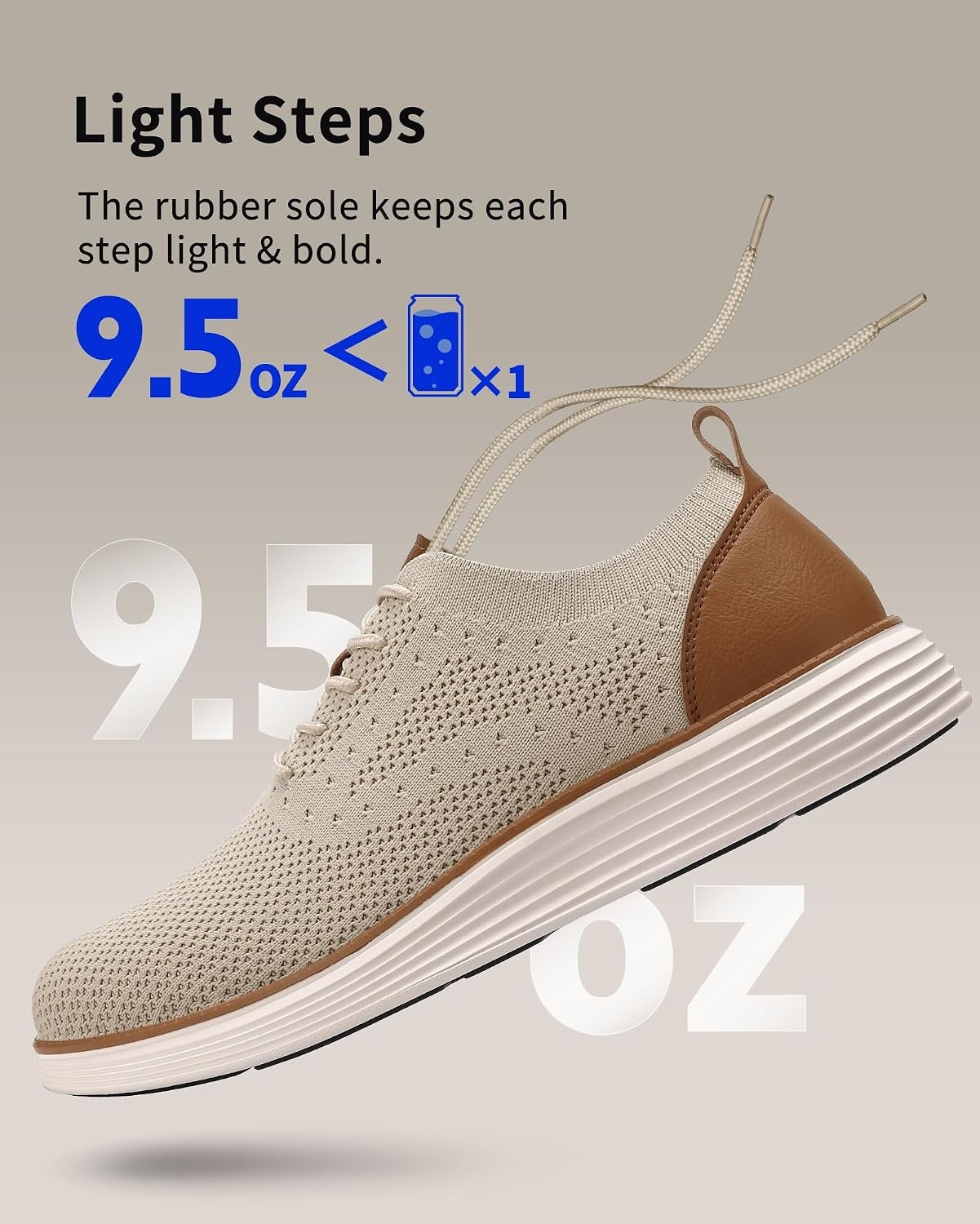 image:imageVILOCY Mens Casual Dress Sneakers Tennis Walking ShoesBeige