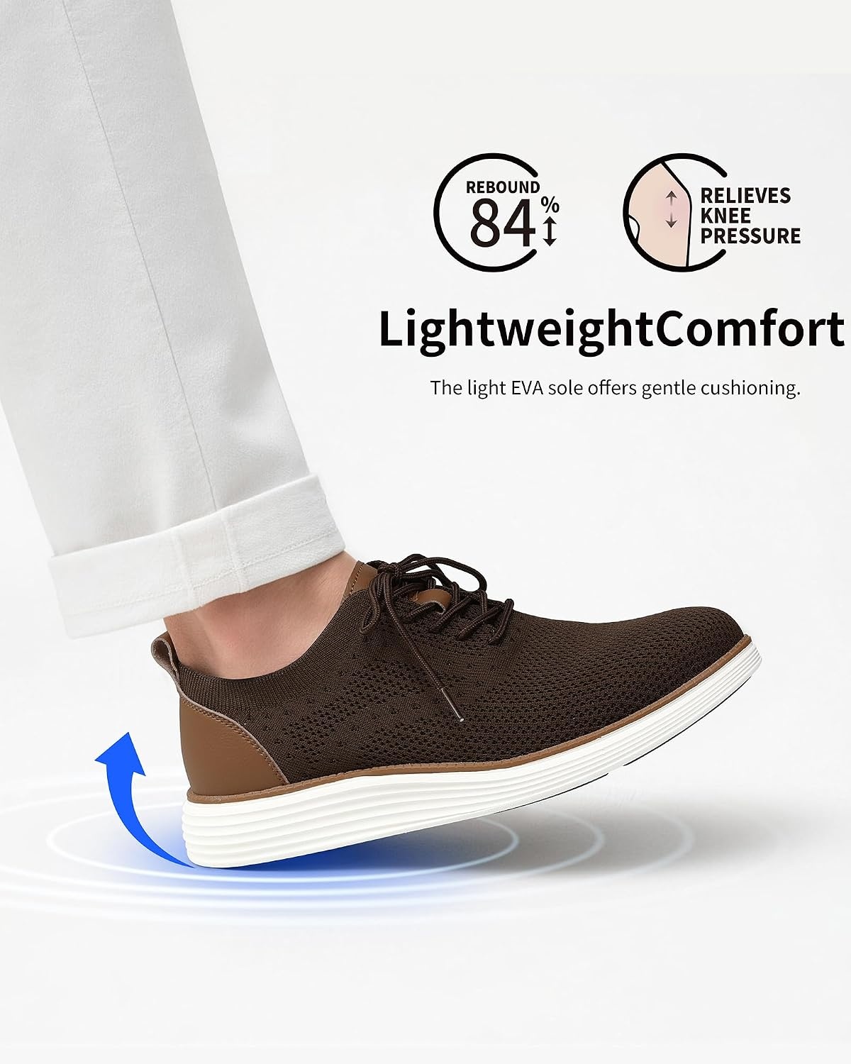 image:imageVILOCY Mens Casual Dress Sneakers Tennis Walking ShoesBrown
