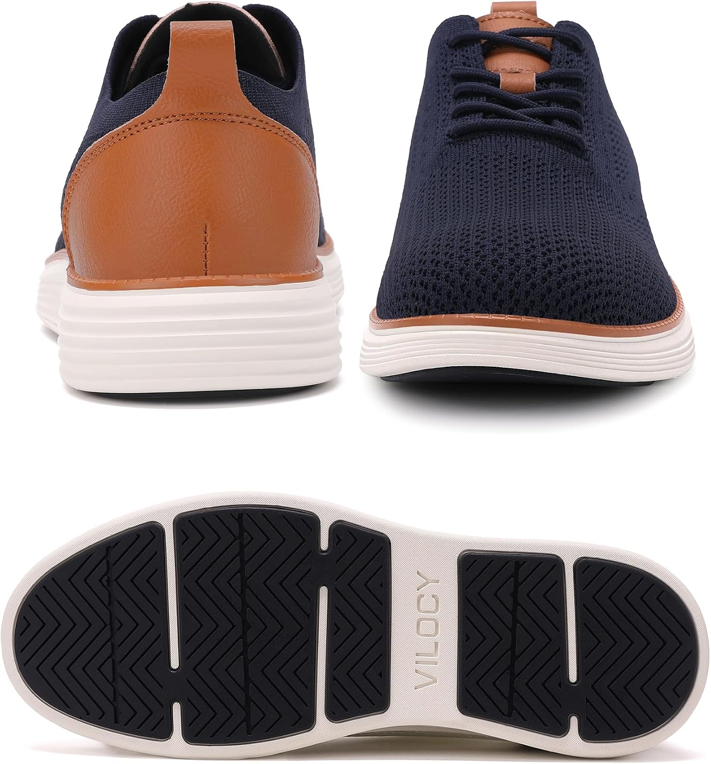 image:imageVILOCY Mens Casual Dress Sneakers Tennis Walking ShoesDark Blue