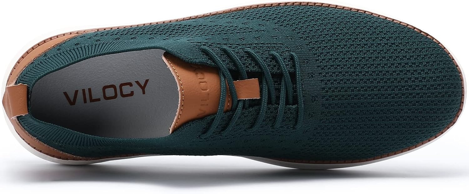 image:imageVILOCY Mens Casual Dress Sneakers Tennis Walking ShoesGreen