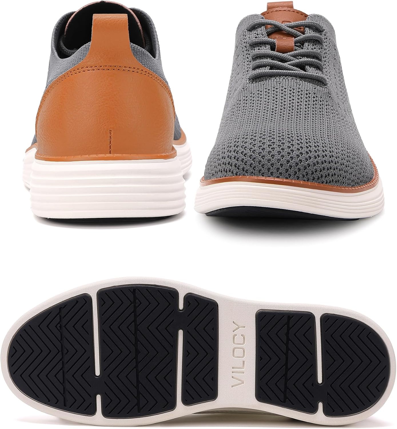 image:imageVILOCY Mens Casual Dress Sneakers Tennis Walking ShoesGrey