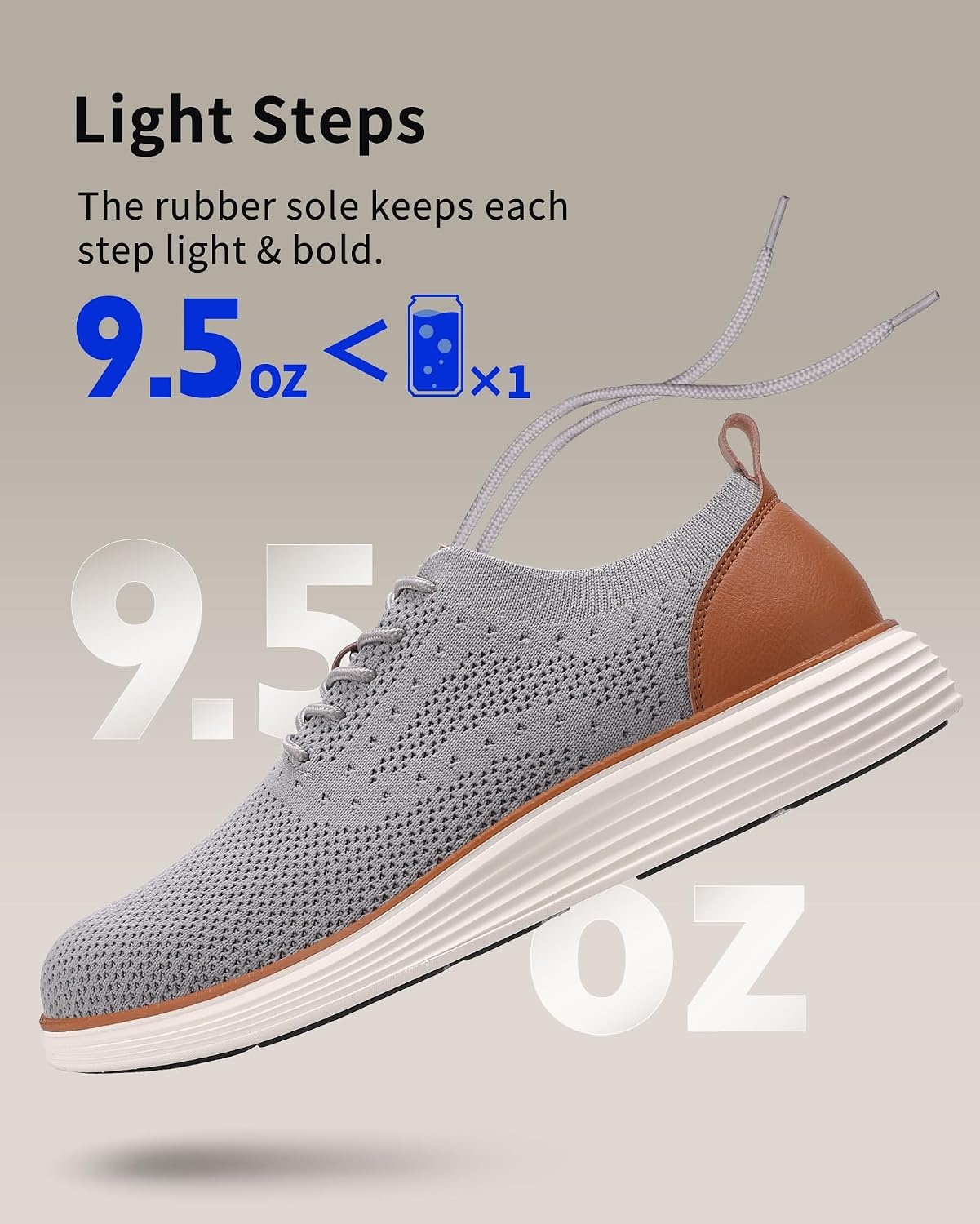 image:imageVILOCY Mens Casual Dress Sneakers Tennis Walking ShoesLight Grey
