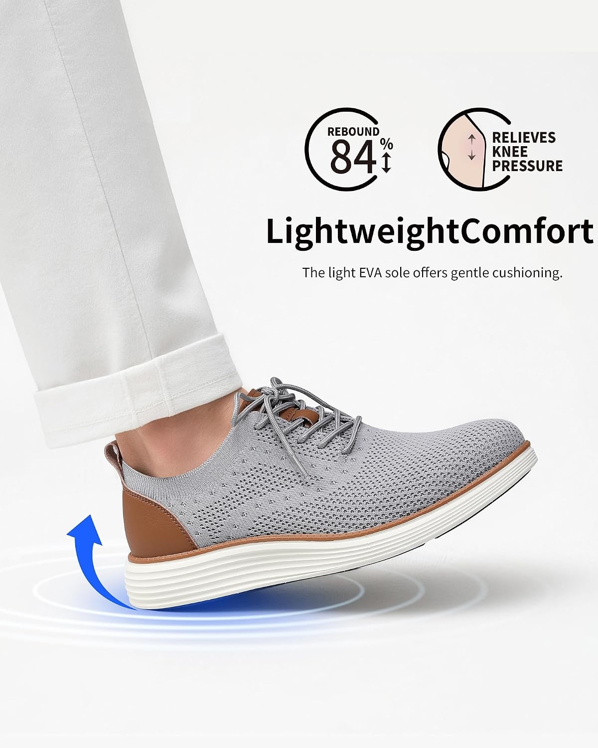 image:imageVILOCY Mens Casual Dress Sneakers Tennis Walking ShoesLight Grey