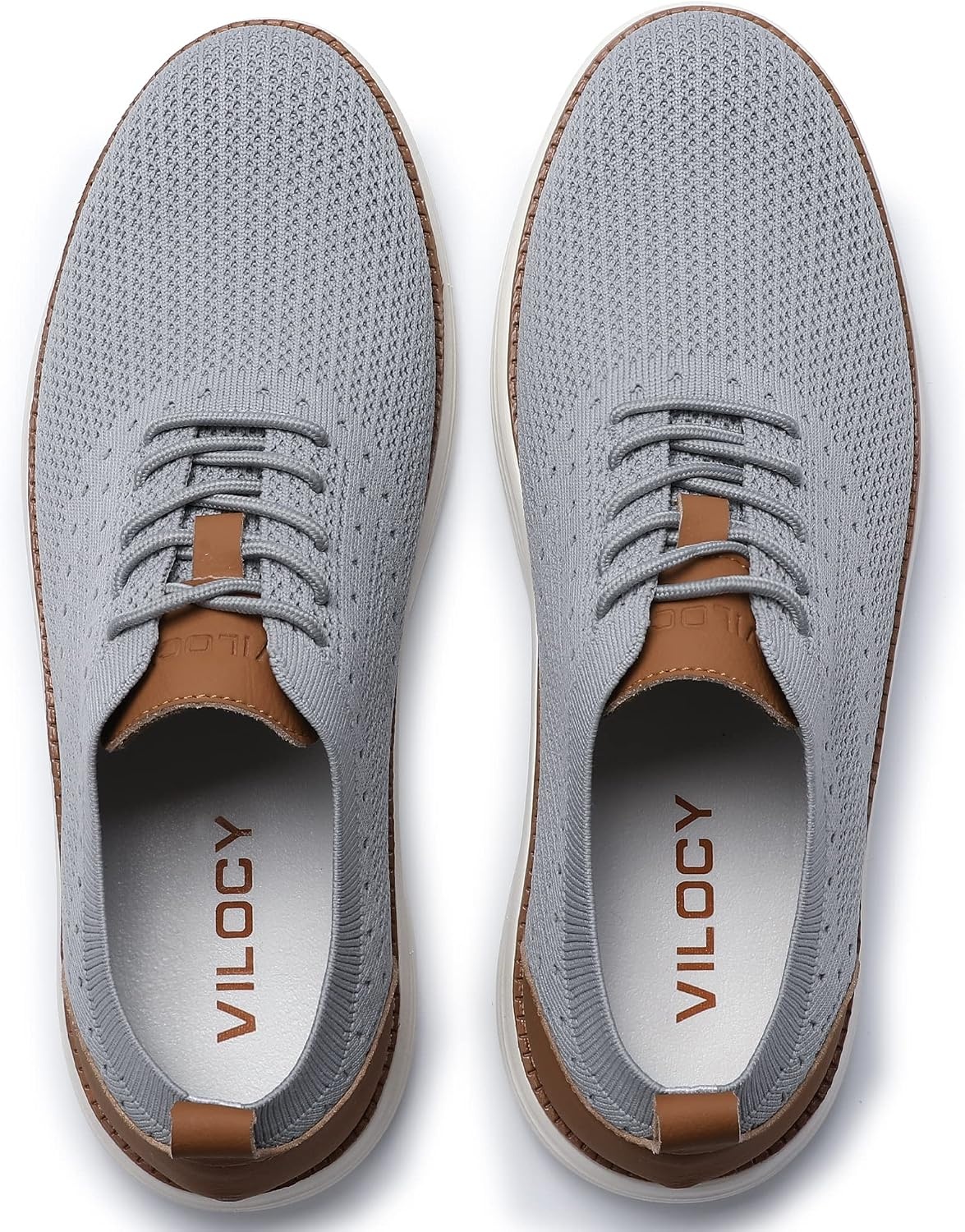 image:imageVILOCY Mens Casual Dress Sneakers Tennis Walking ShoesLight Grey