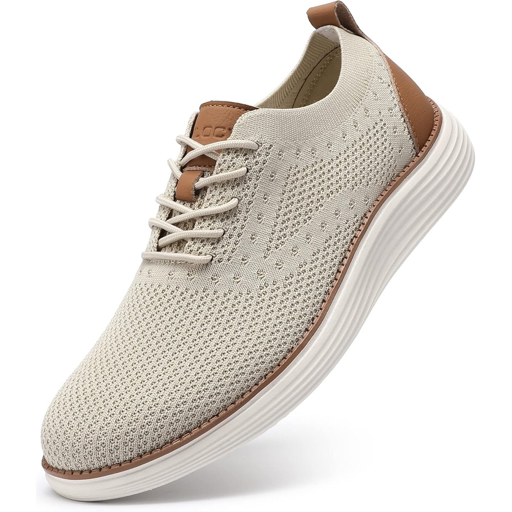 image:imageVILOCY Mens Casual Dress Sneakers Tennis Walking ShoesBeige