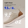 VILOCY Men’s Casual Dress Sneakers Tennis Walking Shoes(Beige)