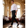 VILOCY Men’s Casual Dress Sneakers Tennis Walking Shoes(Black)