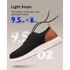 VILOCY Men’s Casual Dress Sneakers Tennis Walking Shoes(Black)