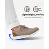 VILOCY Men’s Casual Dress Sneakers Tennis Walking Shoes(Khaki)