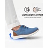 VILOCY Men’s Casual Dress Sneakers Tennis Walking Shoes(Light Blue)