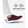 VILOCY Men’s Casual Dress Sneakers Tennis Walking Shoes(Wine Red)