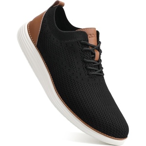VILOCY Men’s Casual Dress Sneakers Tennis Walking Shoes(Black)